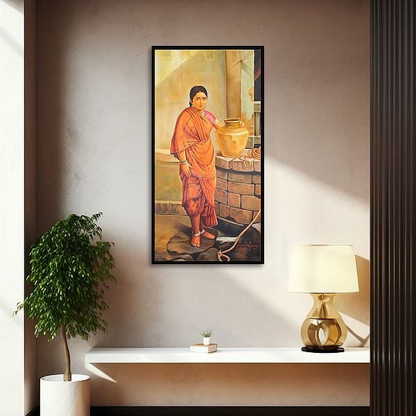 Exotic India Lady At The Well 