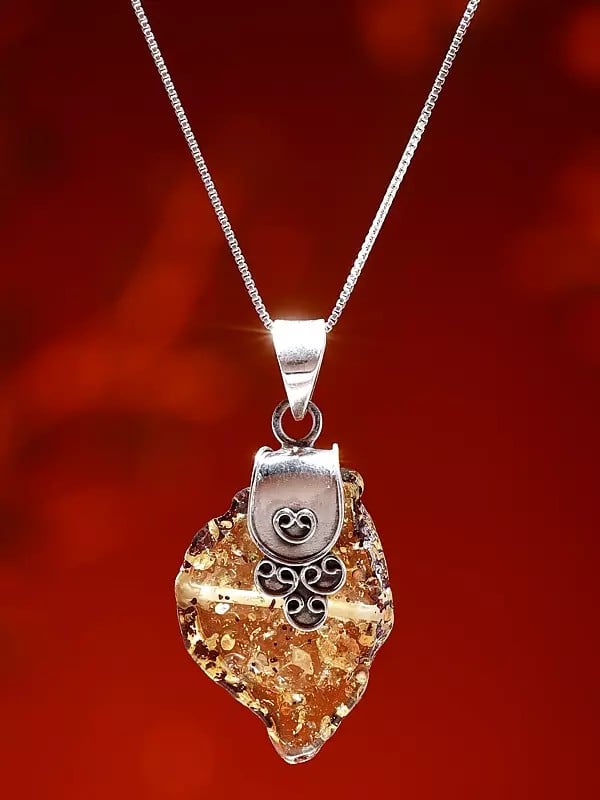 exotic india Lemon Topaz Pendant 