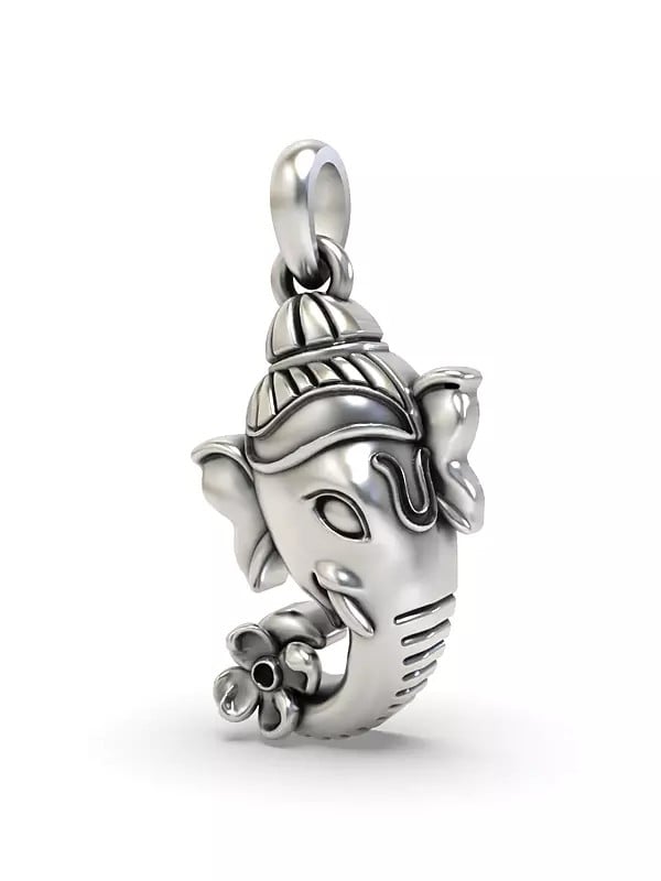 Exotic India Lord Ganesha Face Pendant
