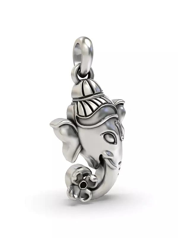 Exotic India Lord Ganesha Face Pendant