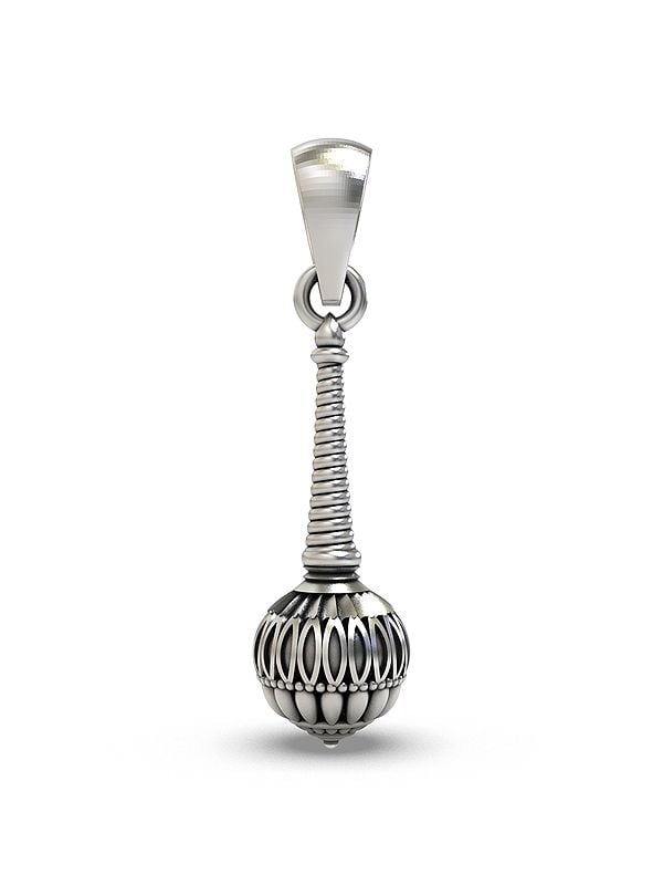 exotic india Lord Hanuman Weapon Mace (Gada) Pendant 