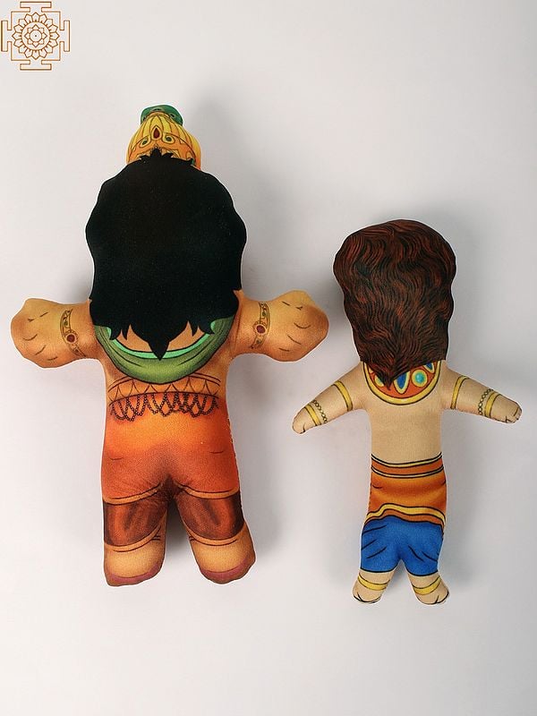 Exotic India Lord Narasimha And Prahalad Soft Toy 