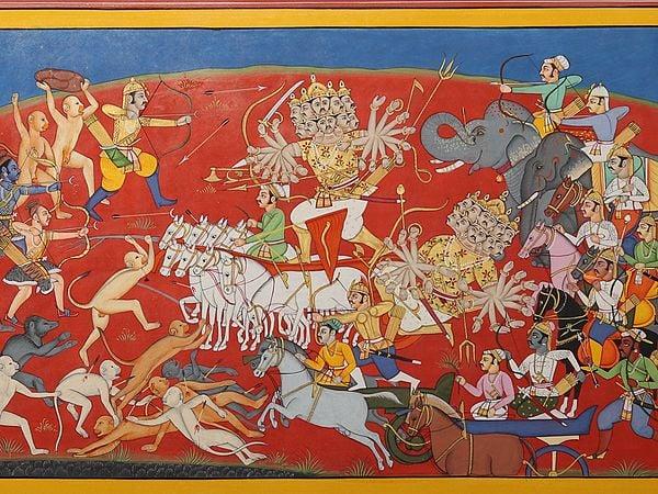Exotic India Lord Rama Killing Ravana