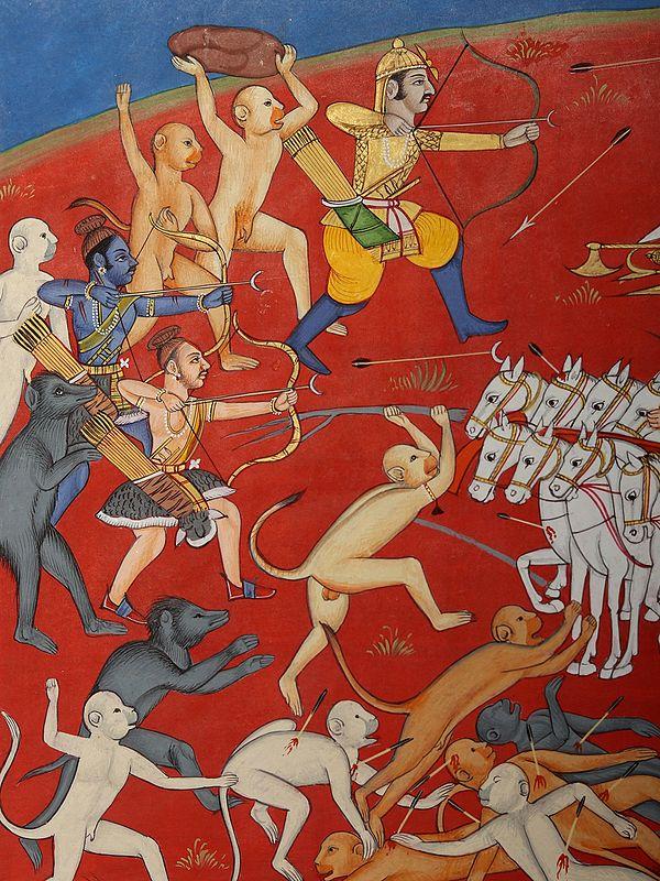 Exotic India Lord Rama Killing Ravana