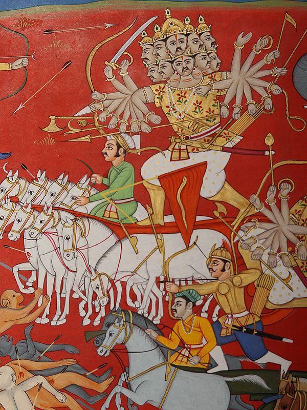 Exotic India Lord Rama Killing Ravana