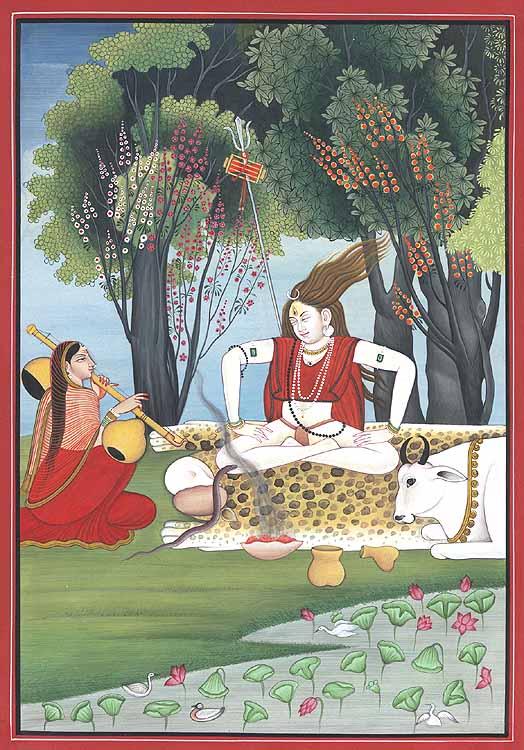 exotic india Lord Shiva in Meditative Dance 
