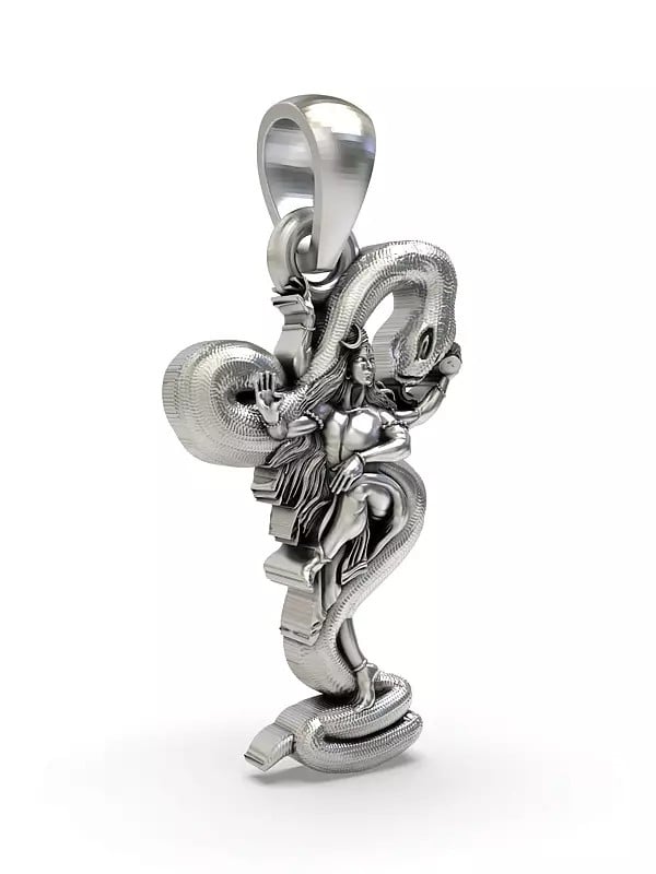 Exotic India Lord Shiva Pendant With Snake 