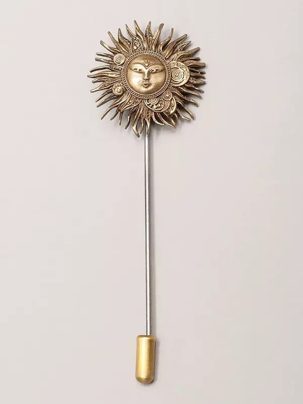 exotic india Lord Surya Lapel Pin 