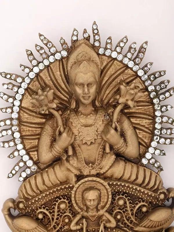 Exotic India Lord Surya Narayana Brooch 