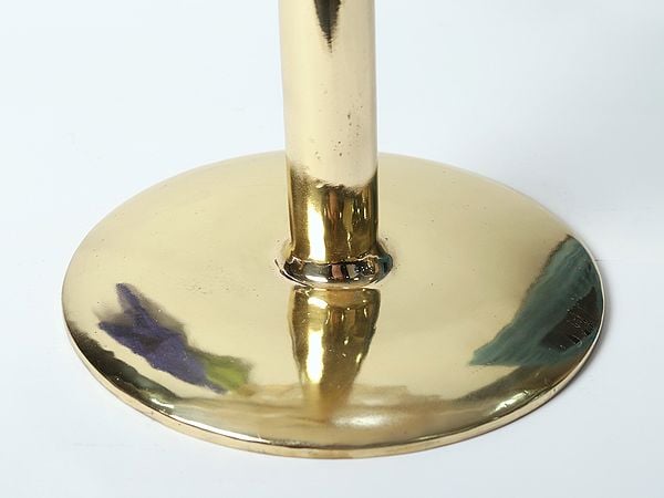 Exotic India Lotus Pattern Table | Brass Home Decor 