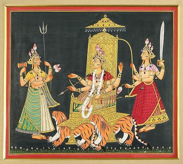 exotic india Mahadevi's Emergence from Cosmic Void