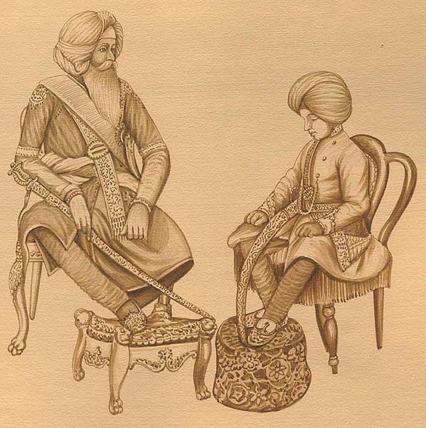 exotic india Maharaja Ranjit Singh's Reprimand 