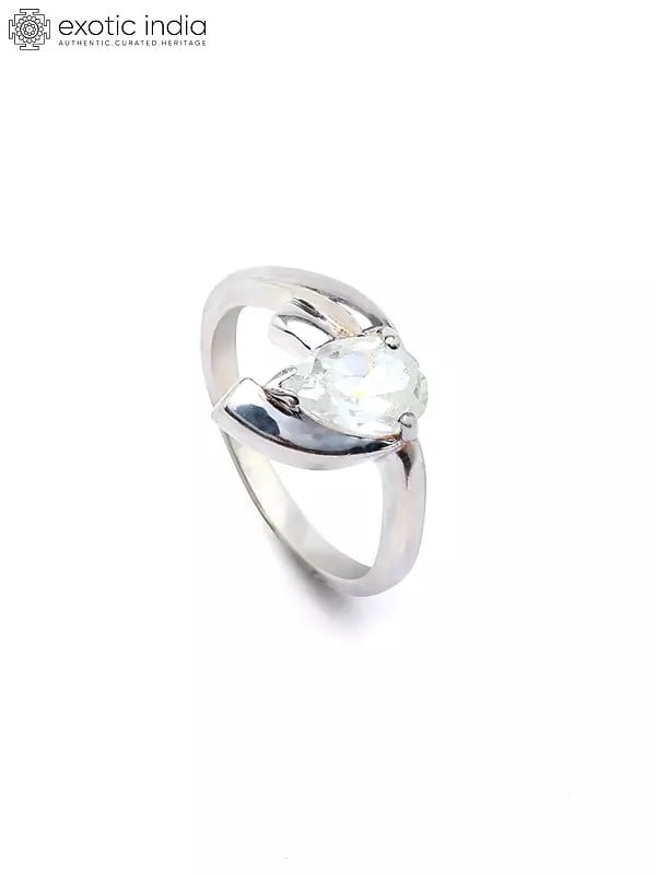 Exotic India Marquise Cubic Zirconia Ring 
