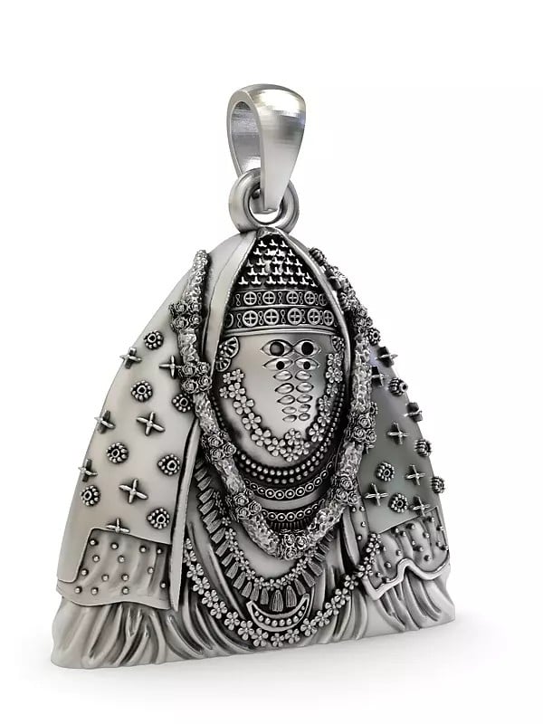 Exotic India Mata Ashapura Stelring Silver Pendant 