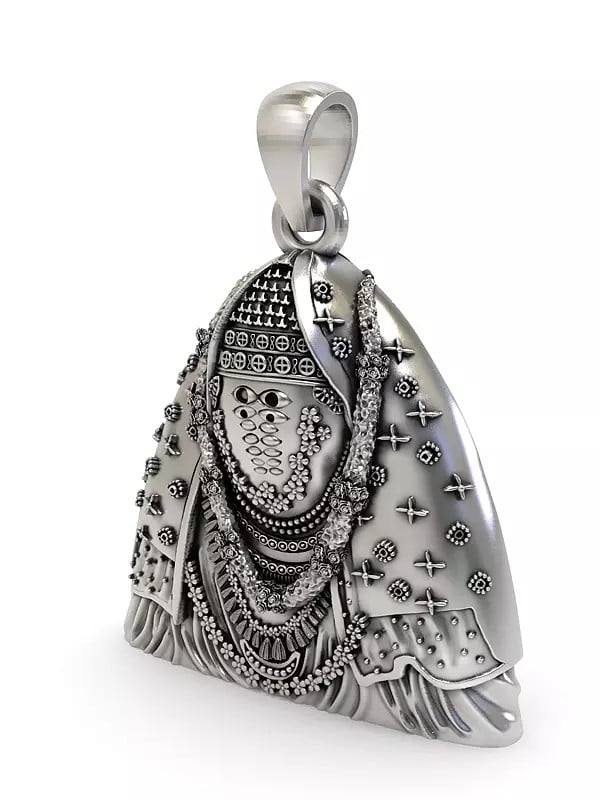 Exotic India Mata Ashapura Stelring Silver Pendant 
