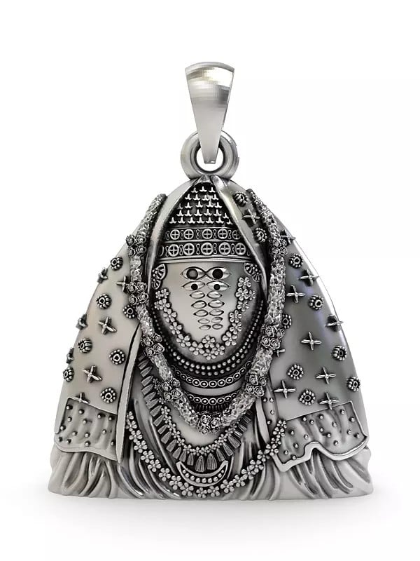 exotic india Mata Ashapura Stelring Silver Pendant 