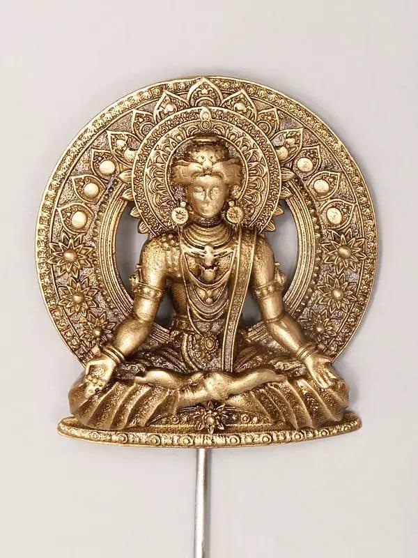 Exotic India Meditating Buddha Lapel Pin 