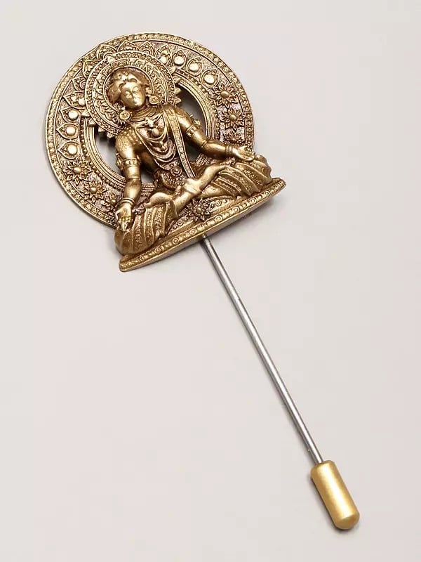 Exotic India Meditating Buddha Lapel Pin 