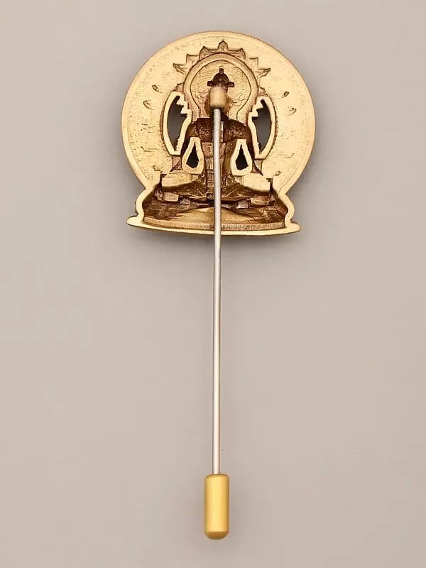 Exotic India Meditating Buddha Lapel Pin 