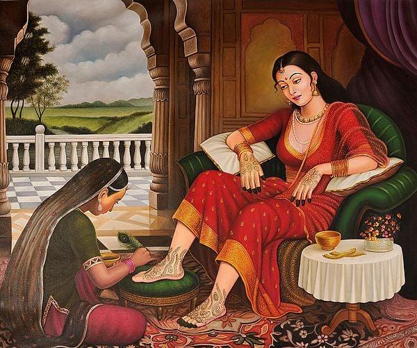 exotic india Mehandi of the Bride 