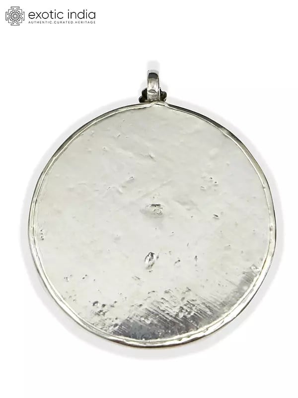 Exotic India Mridangam Sterling Silver Pendant