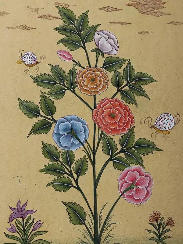 Exotic India Mughal Flower | Watercolor On Paper 