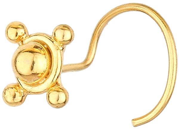 Exotic India Multi-Grains Nose Pin 