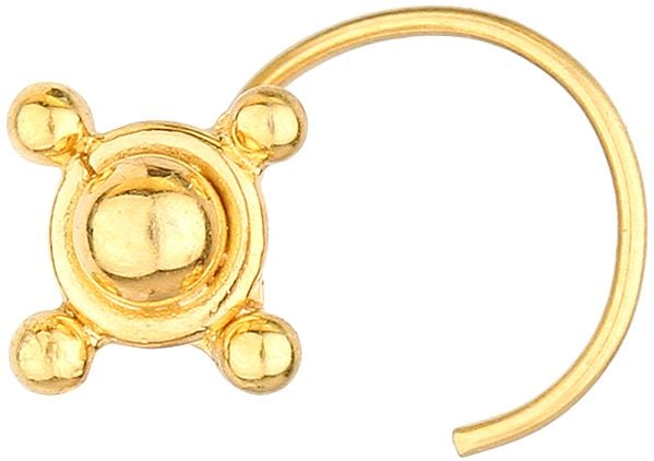 exotic india Multi-Grains Nose Pin 