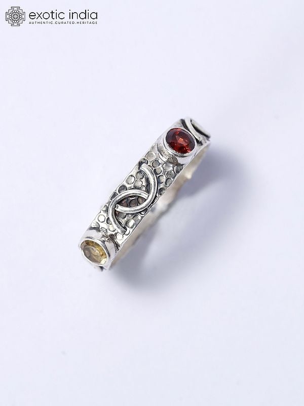 exotic india Multi Stone Spinner Ring