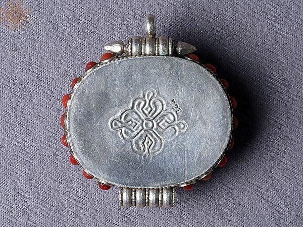 Exotic India Multiple Stone Pendant Turquoise