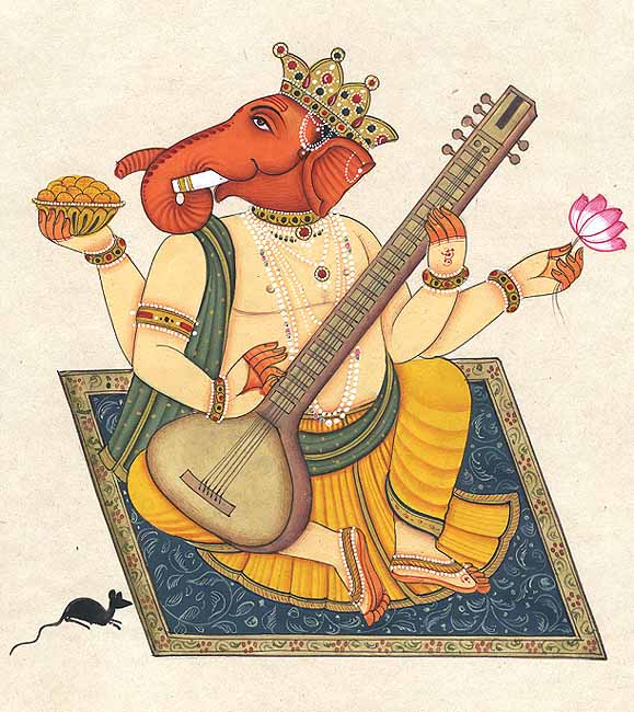 exotic india Musical Ganesha