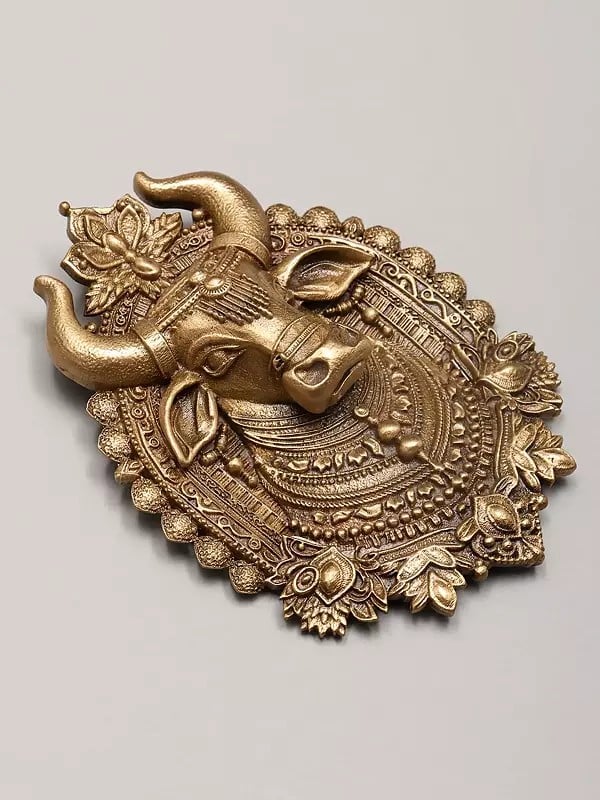 Exotic India Nandi Maharaj Brass Brooch