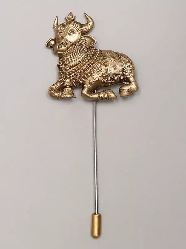exotic india Nandi Maharaj Lapel Pin 