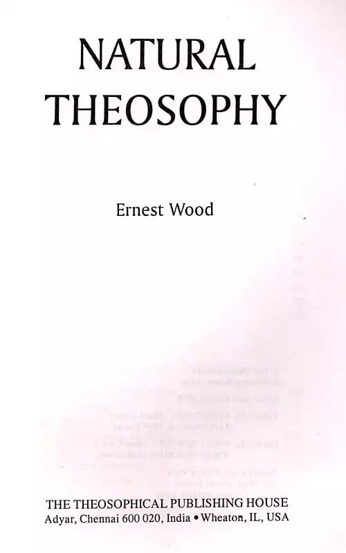 Exotic India Natural Theosophy 