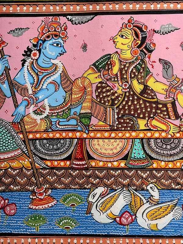 Exotic India Nauka Vihar | Patachitra Painting