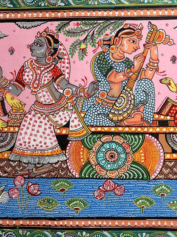 Exotic India Nauka Vihar | Patachitra Painting