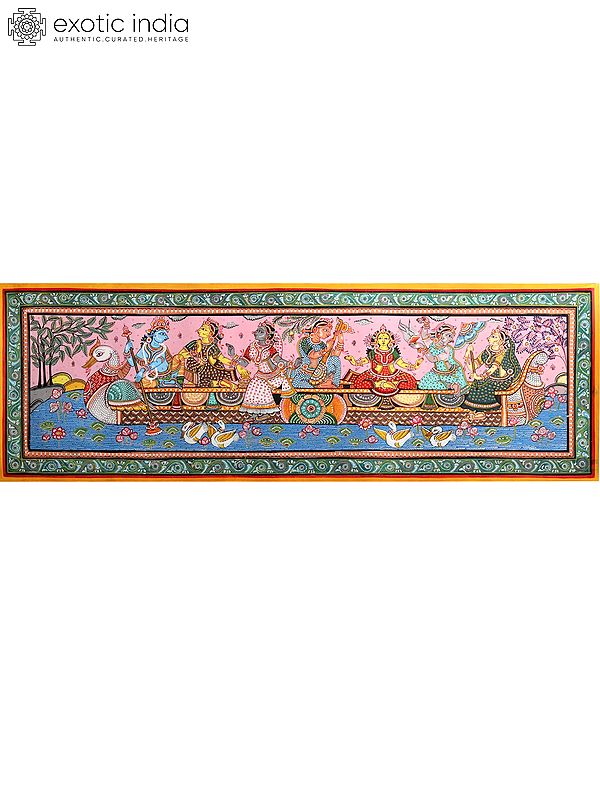 exotic india Nauka Vihar | Patachitra Painting