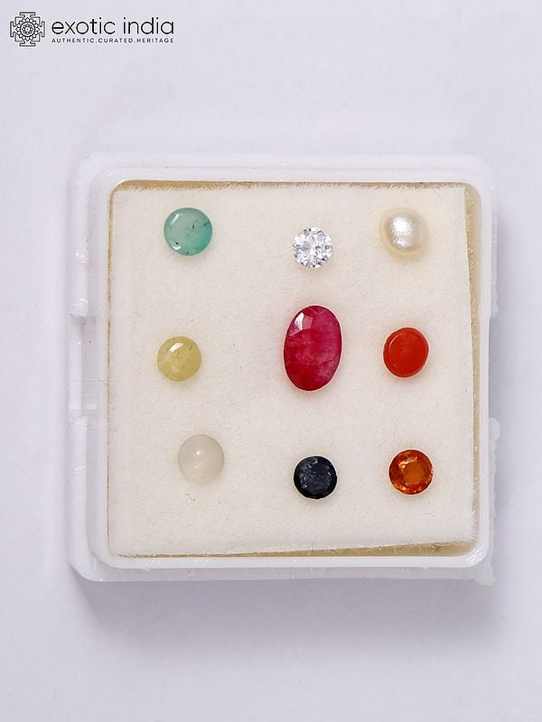 exotic india Navaratna Gemstone Set 