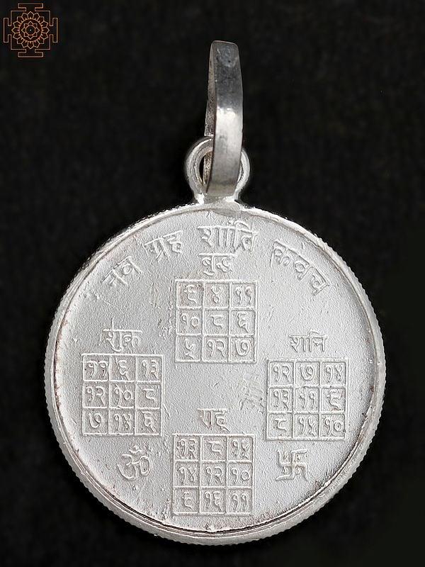 exotic india Navgrah Shanti Yantra Pendant 