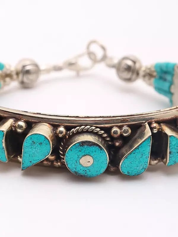 Exotic India Nepalese Imitation Turquoise Bracelet 