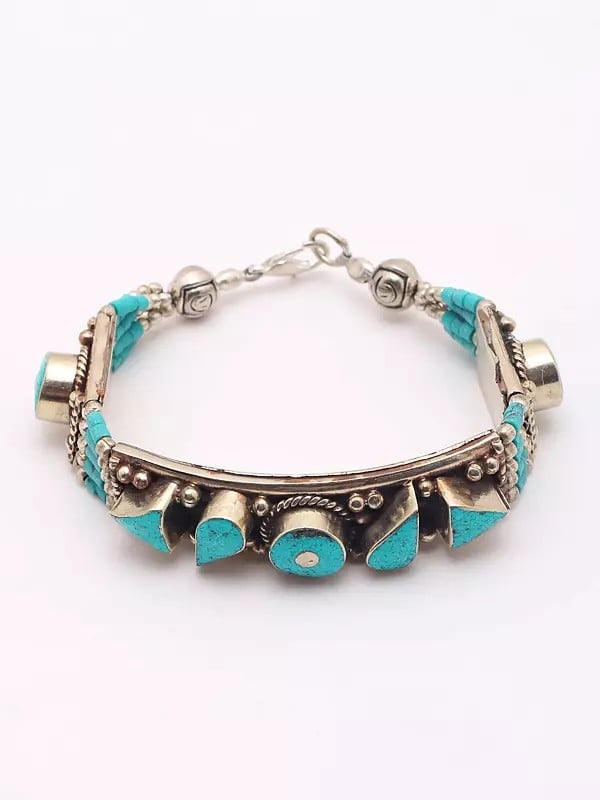 Exotic India Nepalese Imitation Turquoise Bracelet 