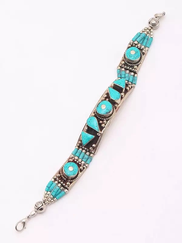 Exotic India Nepalese Imitation Turquoise Bracelet 
