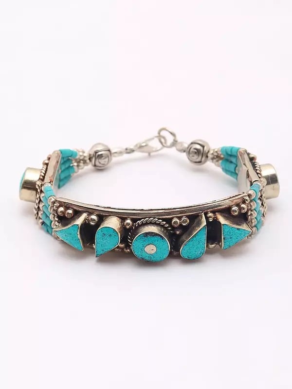 exotic india Nepalese Imitation Turquoise Bracelet 