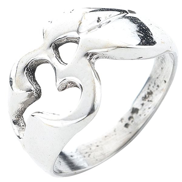 exotic india OM (AUM) Sterling Silver Ring 