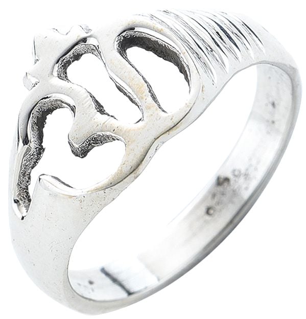exotic india OM (AUM) Sterling Silver Ring