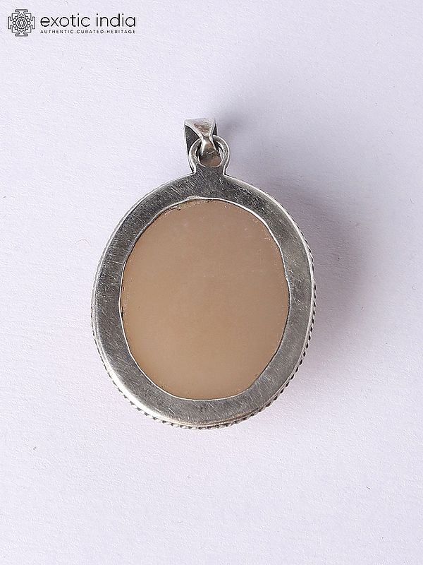 Exotic India Oval Shaped Opal Pendant 