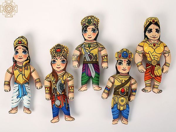 exotic india Pancha Pandavas Soft Toy 