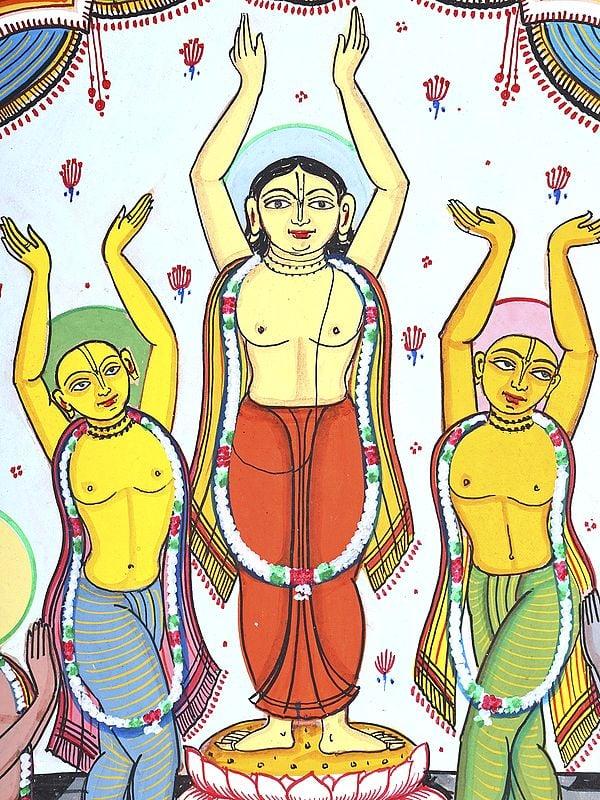 Exotic India Pancha Tattva | Pattachitra Painting