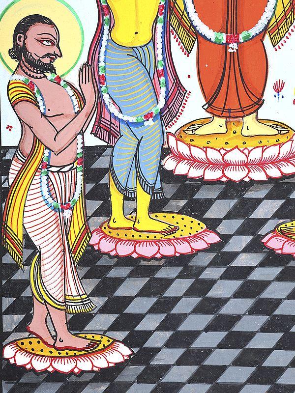 Exotic India Pancha Tattva | Pattachitra Painting