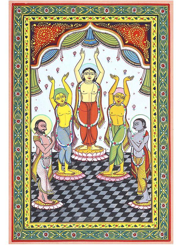exotic india Pancha Tattva | Pattachitra Painting